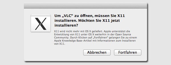 Mavericks - X11 installieren